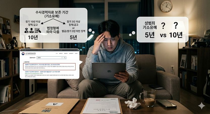 성범죄 기소유예, 기록 삭제 10년? 5년? 기사 관련이미지