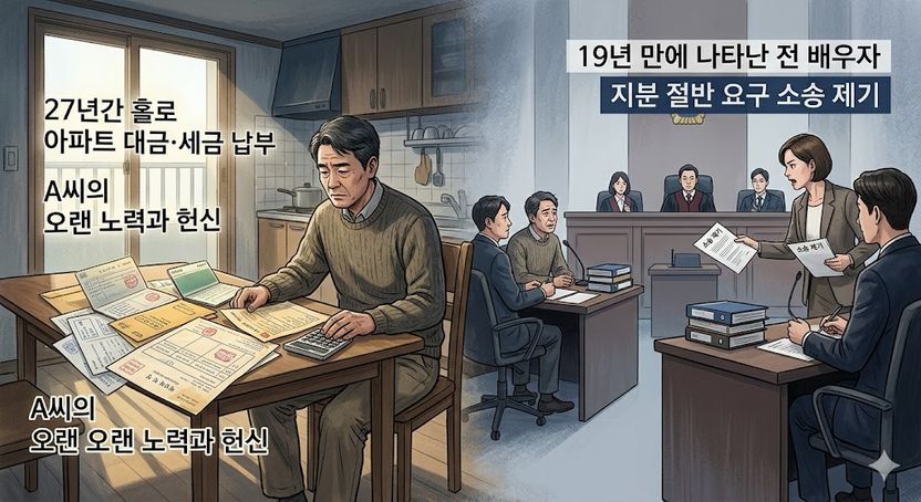 27년간 나홀로 낸 아파트값…19년 만에 나타난 전 배우자 '절반 내놔' 기사 관련이미지