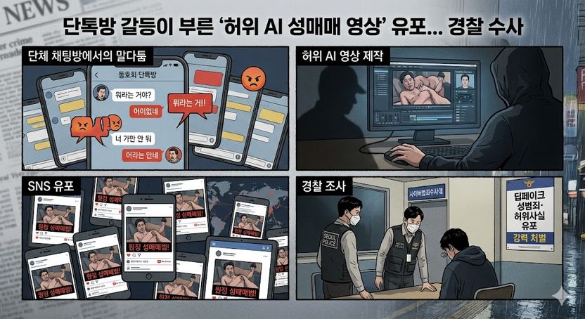 단톡방 조롱 AI영상, 성범죄냐 명예훼손이냐…법조계 의견도 ‘팽팽’ 기사 관련이미지