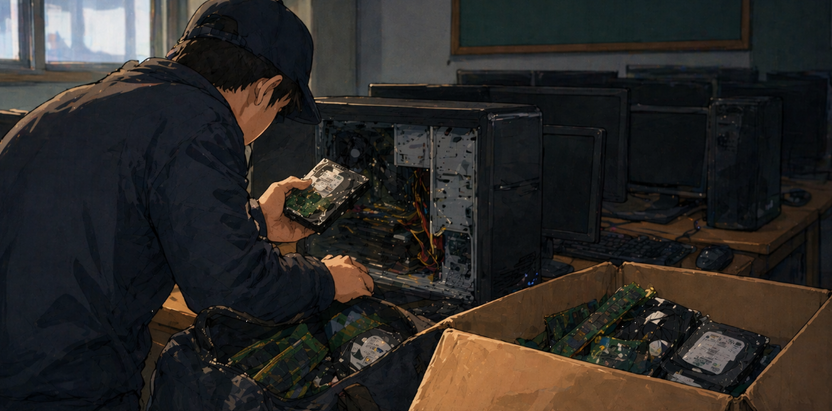 학교 컴퓨터 부품 '444개 바꿔치기'… 9천만 원 빼돌린 직원, 상습절도 적용되나 기사 관련이미지