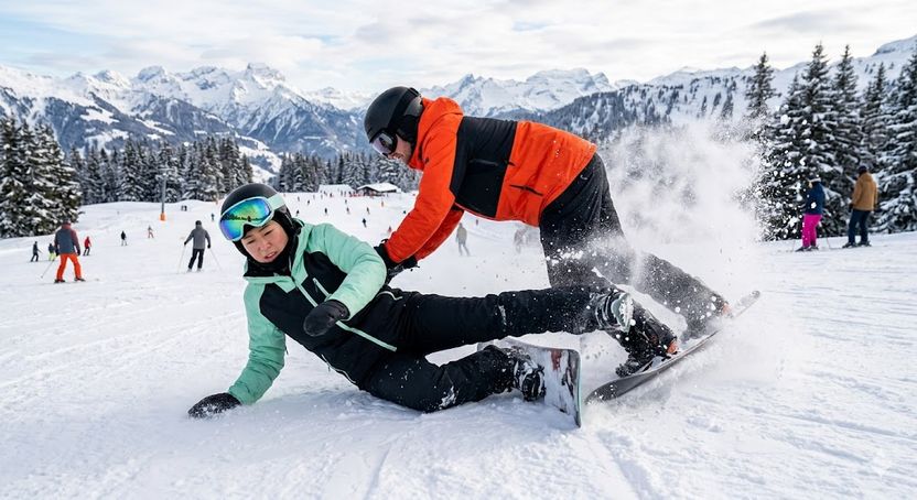 스키장 충돌로 척추 골절…'쌍방과실' 주장 가해자에 '형사고소' 카드 꺼내나 기사 관련이미지