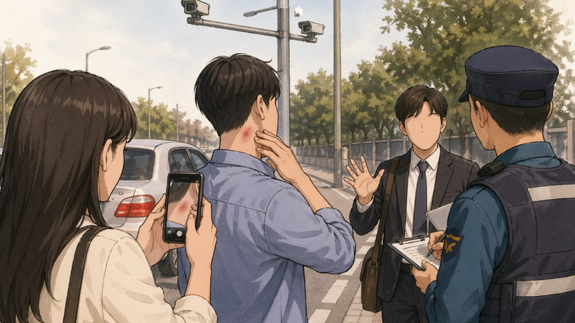 CCTV 없는 곳에서 발생한 주차장 폭행... "상해진단서와 목격자 있다면 입증 가능" 기사 관련이미지