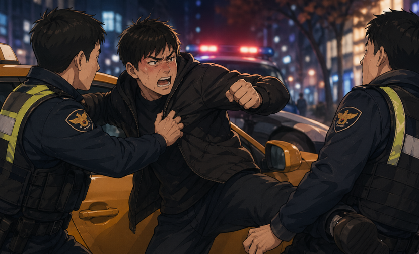 택시비 미납 후 출동 경찰관 폭행…'집행유예' 중 범행한 취객 실형 기사 관련이미지