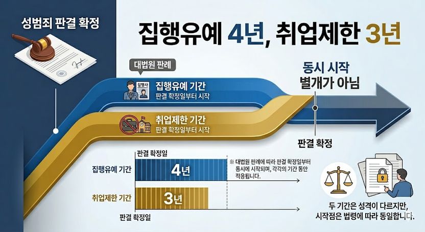 집행유예 4년, 취업제한 3년…'7년 족쇄'의 진실 기사 관련이미지
