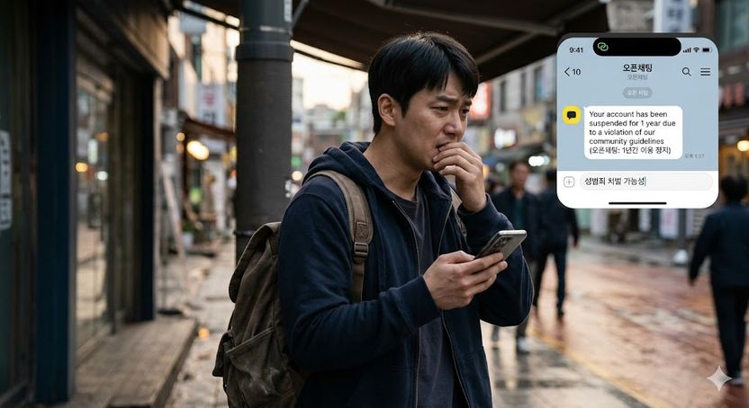 상반신 사진 보냈다가 계정 정지, 통매음 처벌될까요? 기사 관련이미지