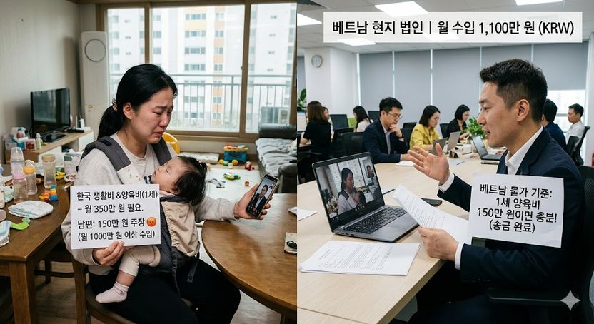 "월 1000만원 숨긴 남편, 양육비 150만원 주겠다니" 기사 관련이미지