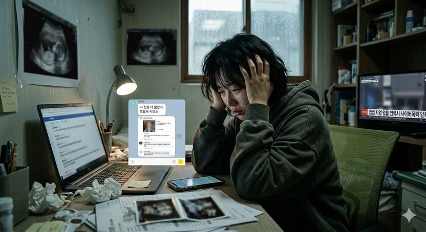 '죽은 아이 초음파 사진' 복수극, 그 끝은 폭행 맞고소 기사 관련이미지