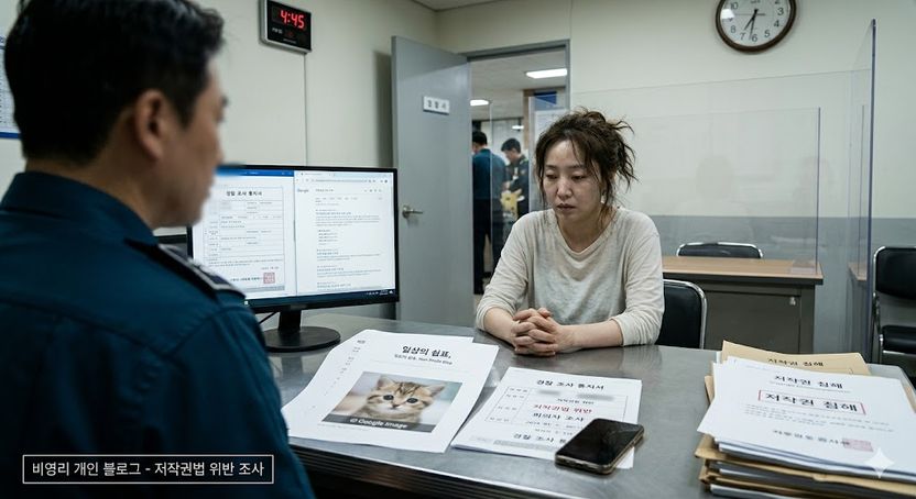 취미로 올린 블로그 사진 한 장, '저작권 침해' 경찰 조사라니 기사 관련이미지