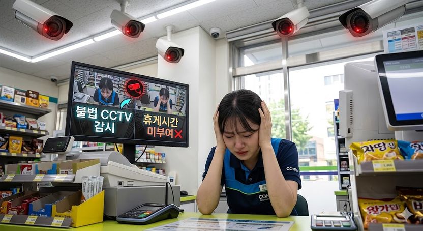 "앉으면 전화 온다"…알바생 감시하는 사장님, 처벌될까? 기사 관련이미지