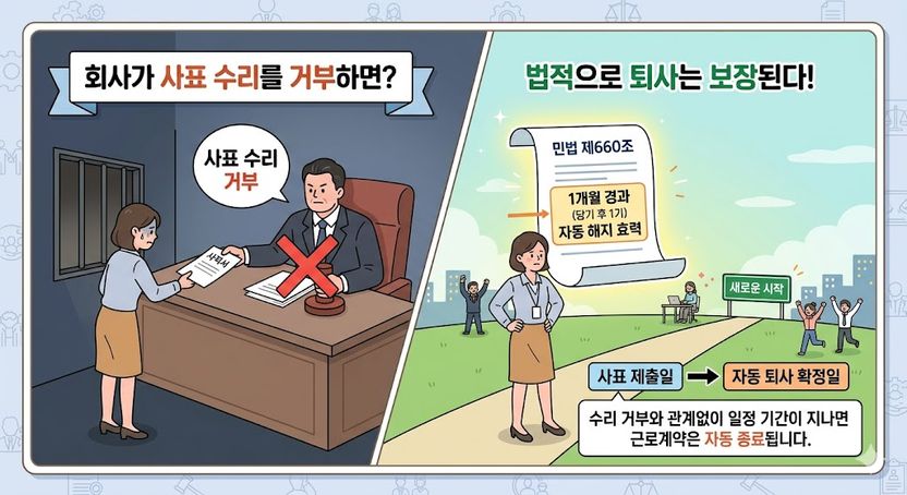 사표 냈는데 "무단결근" 처리한다는 회사 기사 관련이미지