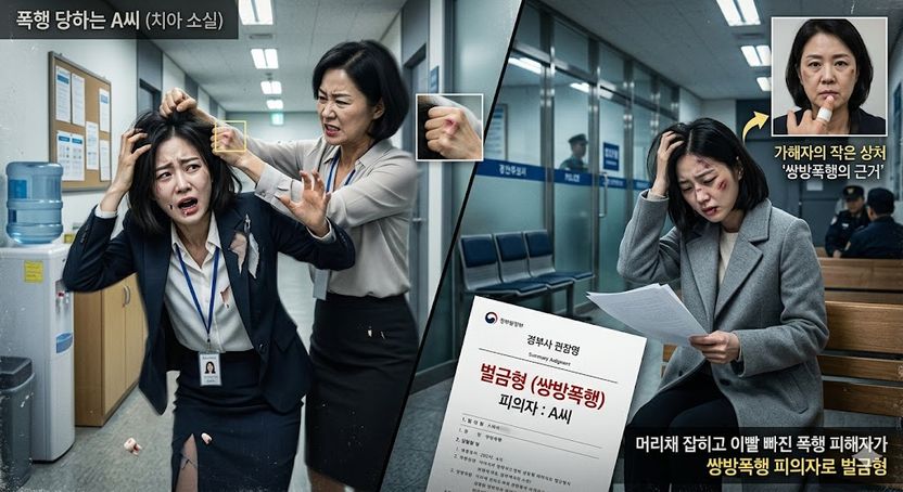 "맞아서 이빨 빠졌는데, 저도 가해자라니요?" 기사 관련이미지