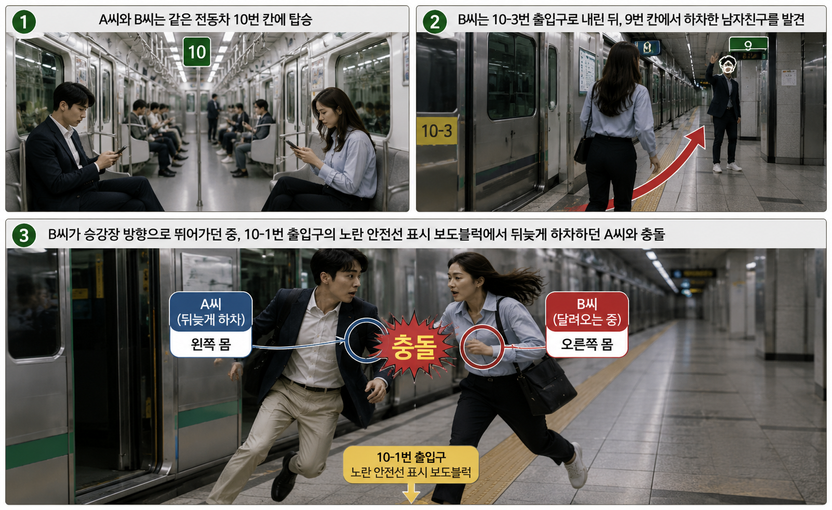 지하철 내리다 뛰어오던 취객과 '쾅'… 팔 부러진 사고, 과연 누구 잘못일까 기사 관련이미지