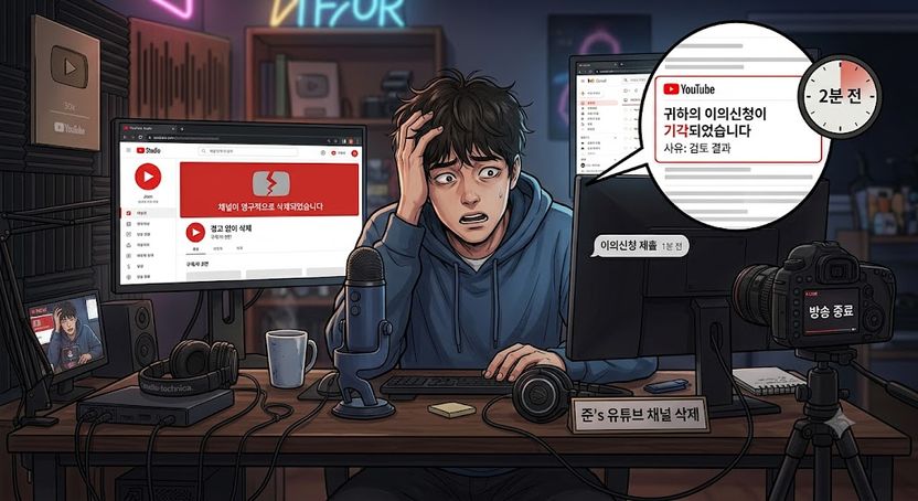 3만 구독자 채널 증발, 'AI의 오심'에 법정 가는 유튜버 기사 관련이미지