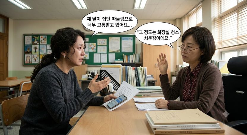 딸은 지옥인데… 담임은 “화장실 청소감”이라 말했다 기사 관련이미지