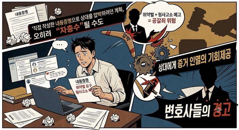 아내에 '완벽한 내용증명' 보냈다가 '공갈죄' 될라 기사 관련이미지