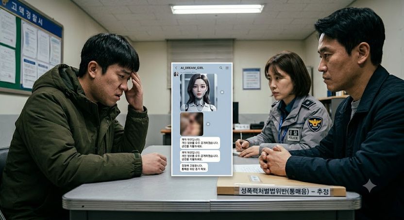 AI 미녀에게 보낸 나체사진, '통매음 헌터'의 덫이었다 기사 관련이미지