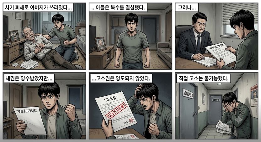 아버지 돈 떼먹은 사기꾼, 아들이 대신 고소할 수 있나? 기사 관련이미지