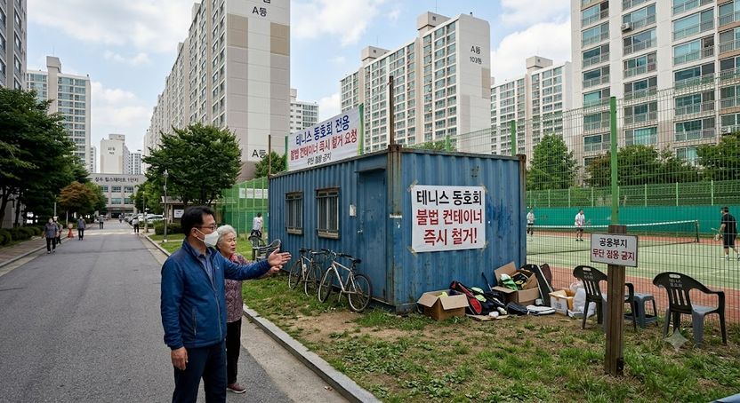 아파트 알박기 컨테이너, 벌금만 내면 그만? 기사 관련이미지