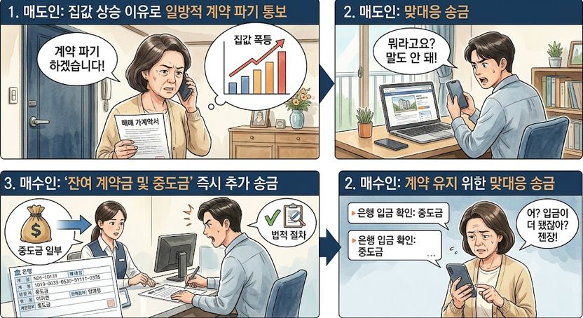 '5천 더!' 통보에 7천 '맞송금'…매도인 해제권 막은 '신의 한 수' 기사 관련이미지