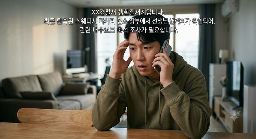 마사지 장부에 내 번호가? 경찰 전화에 '발칵' 기사 관련이미지