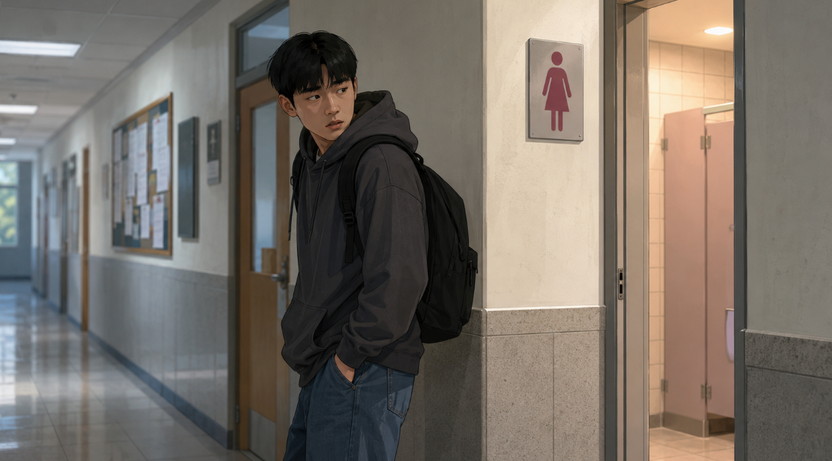 "용변 소리 들으려고" 여자 화장실 5차례 침입한 대학생, 1심 선고유예 기사 관련이미지
