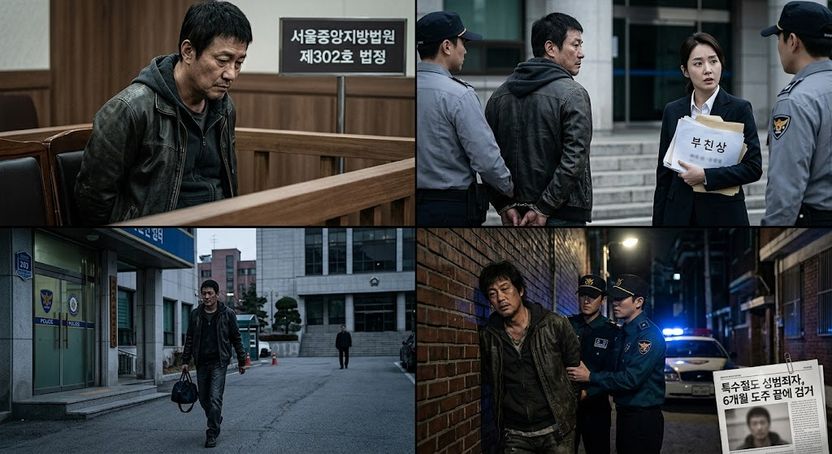 도주 6개월의 대가, 징역 6년 6개월 구형 기사 관련이미지