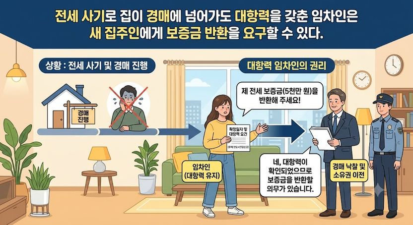경매 넘어간 전세집, 새 집주인에게 보증금 받을 수 있나? 기사 관련이미지