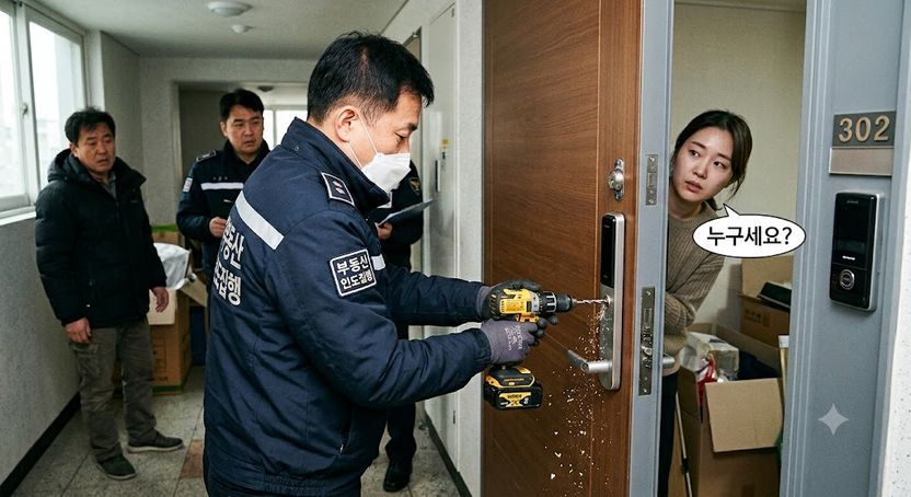"누구세요?" 물었는데…드릴로 문 부순 집행관, 위법일까? 기사 관련이미지