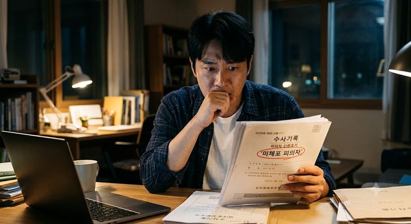 수사 서류에 '미체포 피의자', 곧 구속된다는 뜻일까? 기사 관련이미지