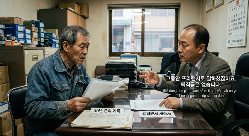 30년 일했더니 '넌 프리랜서', 퇴직금 0원이라는 사장...정말 못 받나요? 기사 관련이미지