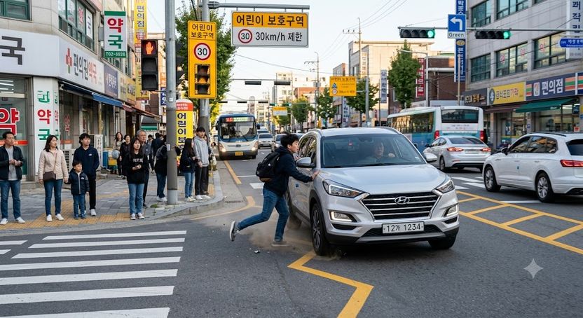 초록불에 직진했는데 무단횡단 사고…'범칙금 내시죠' 경찰 말, 믿어도 될까? 기사 관련이미지