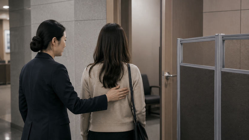 임신 중에도 상습 폭행한 전남친…재판 증인으로 나가는데, 얼굴 안 볼 방법 있나요? 기사 관련이미지