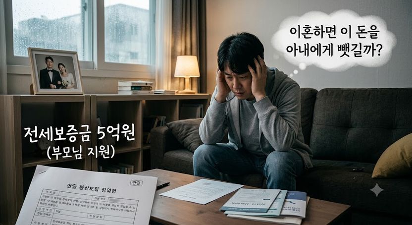 부모님이 준 전세금 5억, 아내 통장 거쳤다고 재산분할 대상이 될까요? 기사 관련이미지