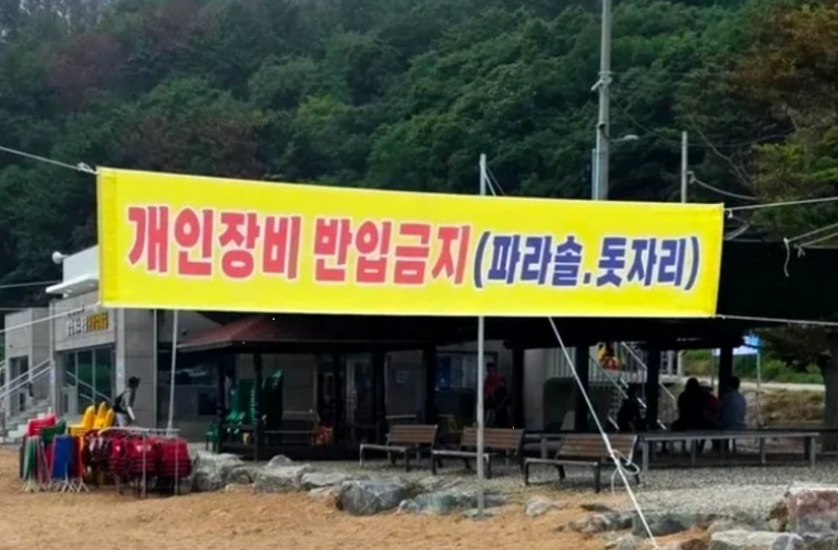 캠핑의자 폈다고 나가라?…해수욕장 ‘개인장비 금지’ 법적 근거 있나 기사 관련이미지