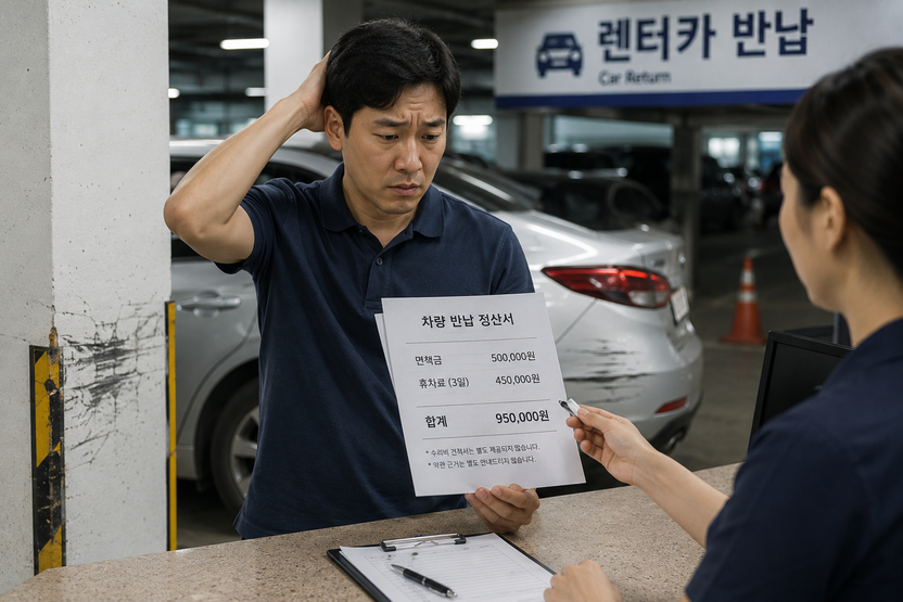 렌터카 사고 보험처리 절차…면책금·휴차료 부당 청구 대응법 기사 관련이미지
