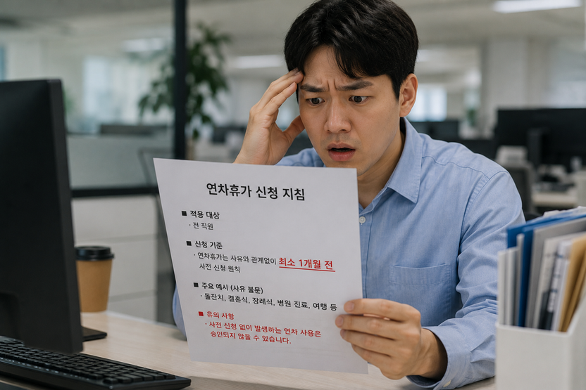 결혼식도 장례식도 한 달 전에 연차 내라?⋯이 황당한 사내 지침, 무효일 수 있다 기사 관련이미지