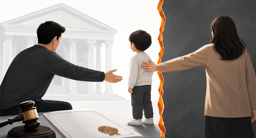 "아빠랑 살래"…육아휴직 쓰고 친권 얻었지만 아이 못 데려오는 이유 기사 관련이미지