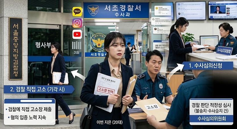 SNS 명예훼손 신고했더니 '입건 안 한다' 통보…다시 고소할 수 없나요? 기사 관련이미지