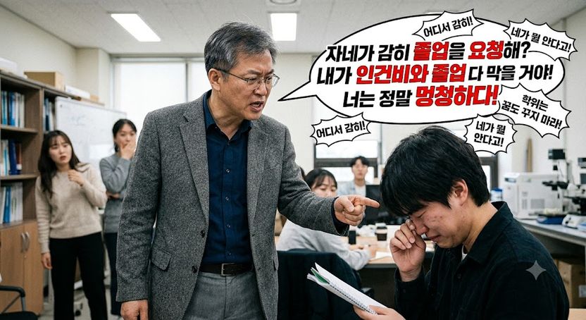 "졸업 막겠다"는 지도교수, '멍청하다' 폭언까지…처벌될까요? 기사 관련이미지