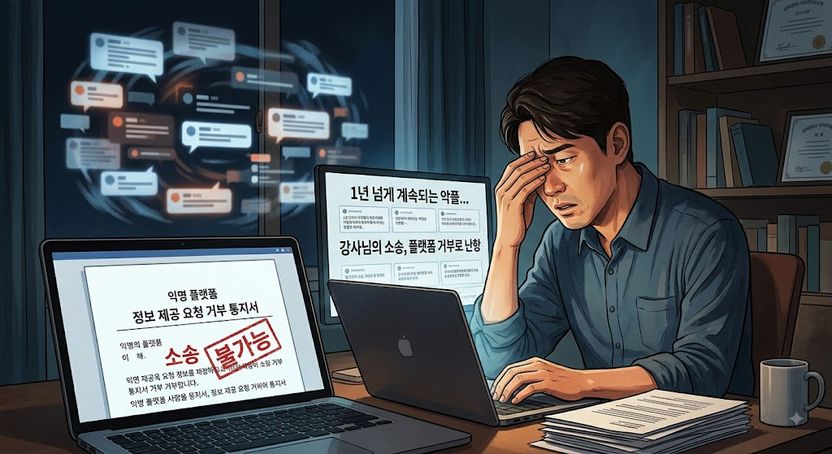'1년간 악플' 단 익명 유저, 플랫폼이 신원 공개 거부…손해배상 소송 이대로 멈추나? 기사 관련이미지