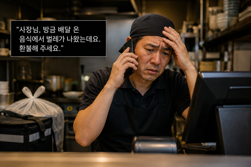 "음식에서 벌레 나왔어요" 미리 준비한 사진으로 305번 환불받은 '배달앱 진상' 기사 관련이미지