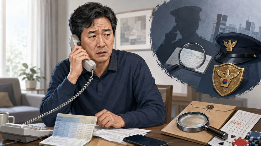주말에 집전화로 온 도박 조사 출석 요구…실제 경찰 수사일까? 기사 관련이미지