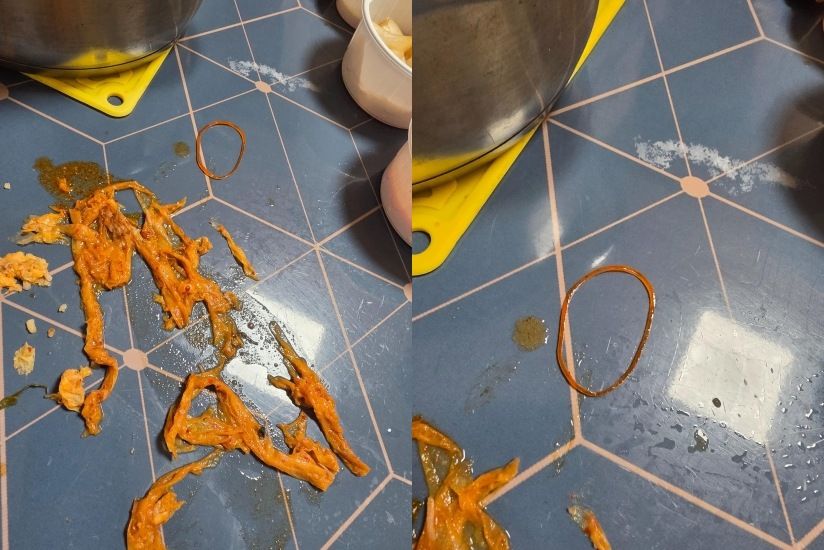 뼈해장국서 나온 냅킨 덩어리와 고무줄…손님 먹던 뼈통 국물 도로 담아 포장해 준 식당 기사 관련이미지