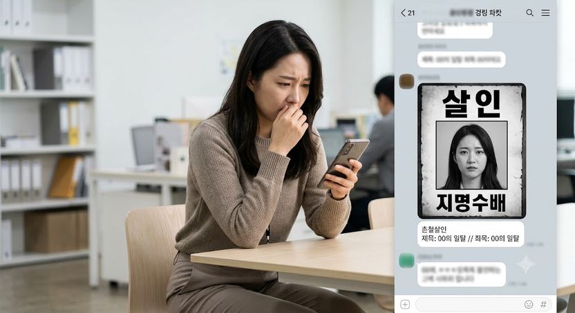 내 얼굴에 '살인' 낙서한 수배 전단, 상사가 단톡방에 올려…3년 다 돼가는데 처벌될까요? 기사 관련이미지