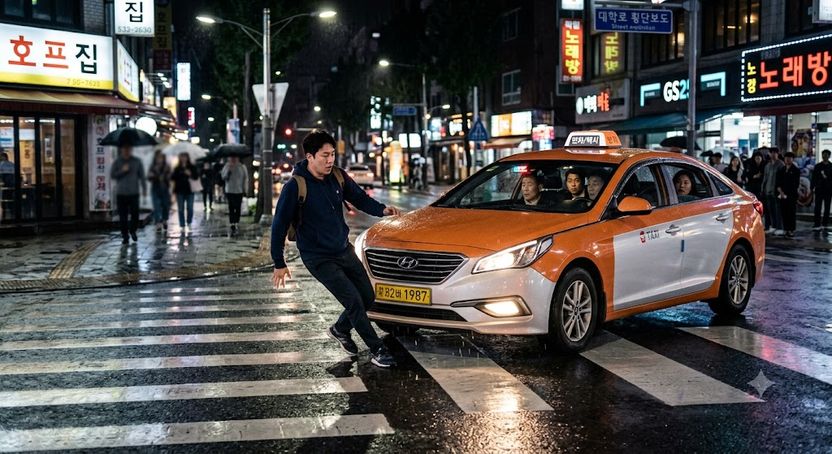 횡단보도 건너는데 택시가 '툭'…'왜 옆을 안 보냐'는 기사, 처벌될까요? 기사 관련이미지