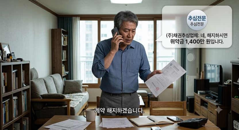 한 일 없는 채권추심업체, 해지 요구에 '위약금 1400만원'…내야 할까? 기사 관련이미지