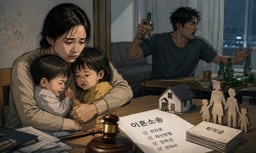 가정폭력에 부부관계 강요, 아이들까지 방치한 남편…이혼하고 재산 받을 수 있을까? 기사 관련이미지