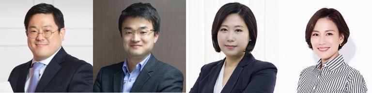 왼쪽부터 '법무법인 다움'의 이성준 변호사, '법무법인 유스트'의 송오근 변호사, '법무법인 신효'의 오세정 변호사, '법무법인 태일'의 최재윤 변호사. /로톡DB