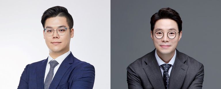 '법무법인 갑을'의 옥민석 변호사, '법률사무소 덕률'의 이광웅 변호사. /로톡DB