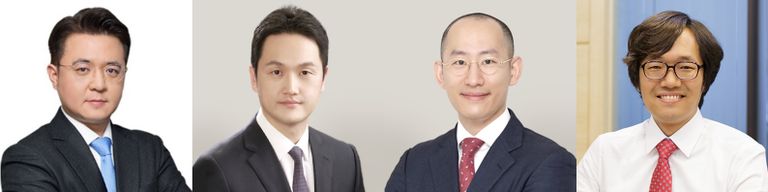 'JY법률사무소'의 이재용 변호사, '법무법인 문장'의 임원택 변호사, '법무법인 시월'의 류인규 변호사, '법무법인 서상'의 박준용 변호사. /로톡DB